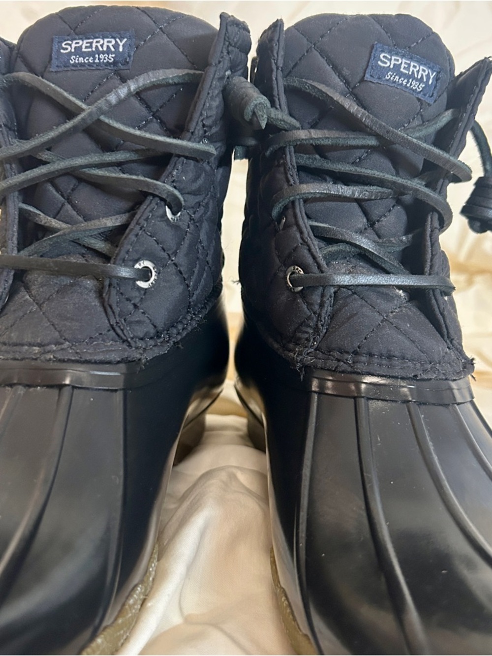 Sperry Top Sider Women's Sperry Saltwater Quilted Duck Boots  Size 6 - Picture 2 of 8